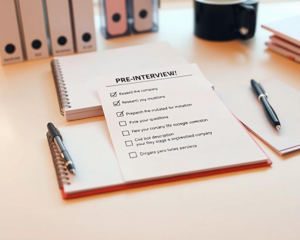 pre-interview checklist